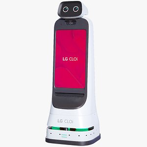 3D Promotional Robot LG Cloi Guidebot PBR