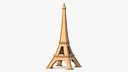 Low Poly Cartoon Model Eiffel Tower