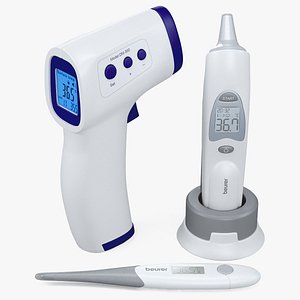 3D digital express thermometers