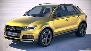 3D audi q3 2019 model