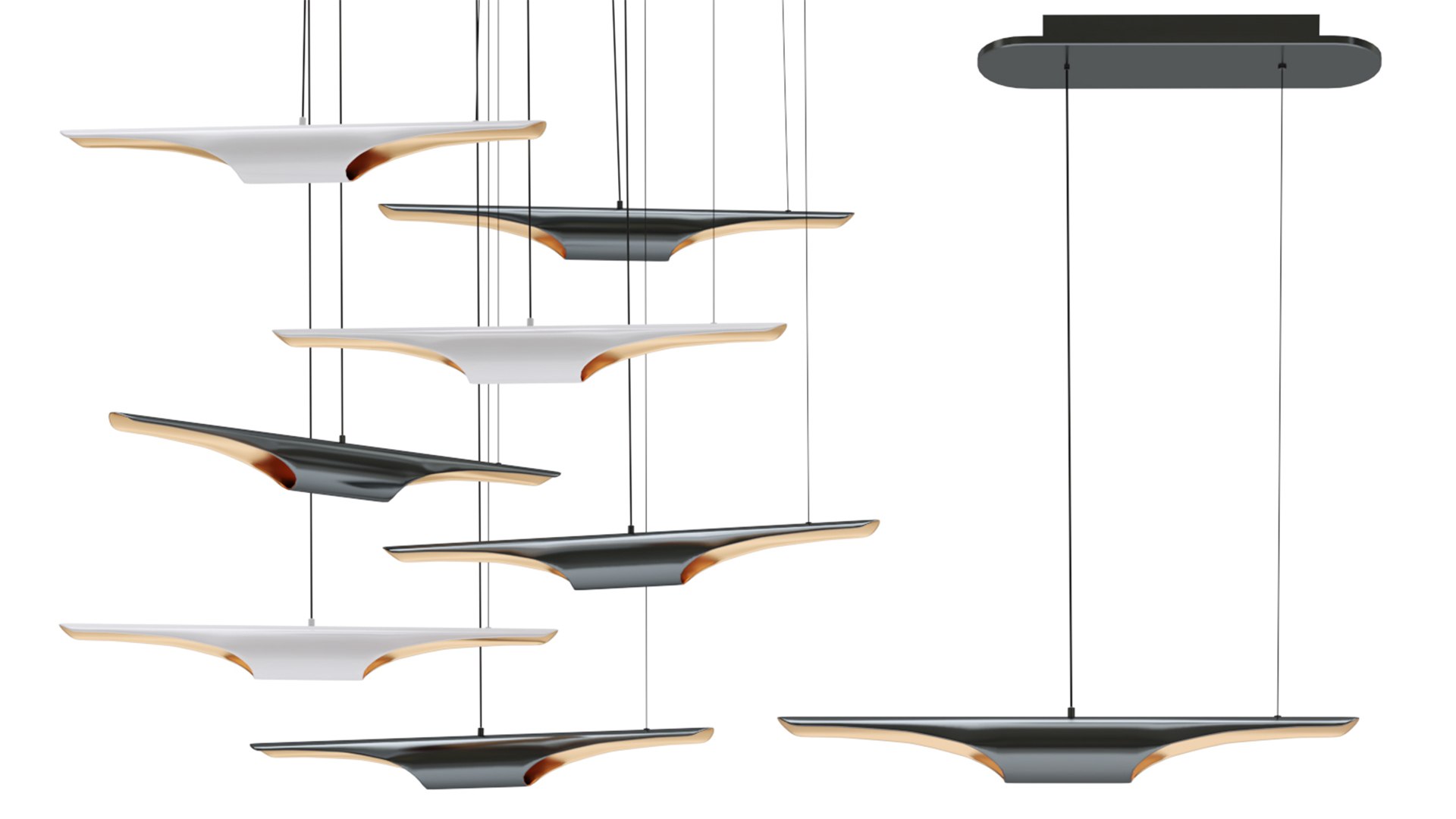 3D Suspended Chandelier Global Views - TurboSquid 1691186