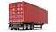 Detailed Container Trailer Semi Truck 3D model