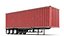 Detailed Container Trailer Semi Truck 3D model