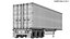 Detailed Container Trailer Semi Truck 3D model