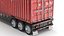 Detailed Container Trailer Semi Truck 3D model