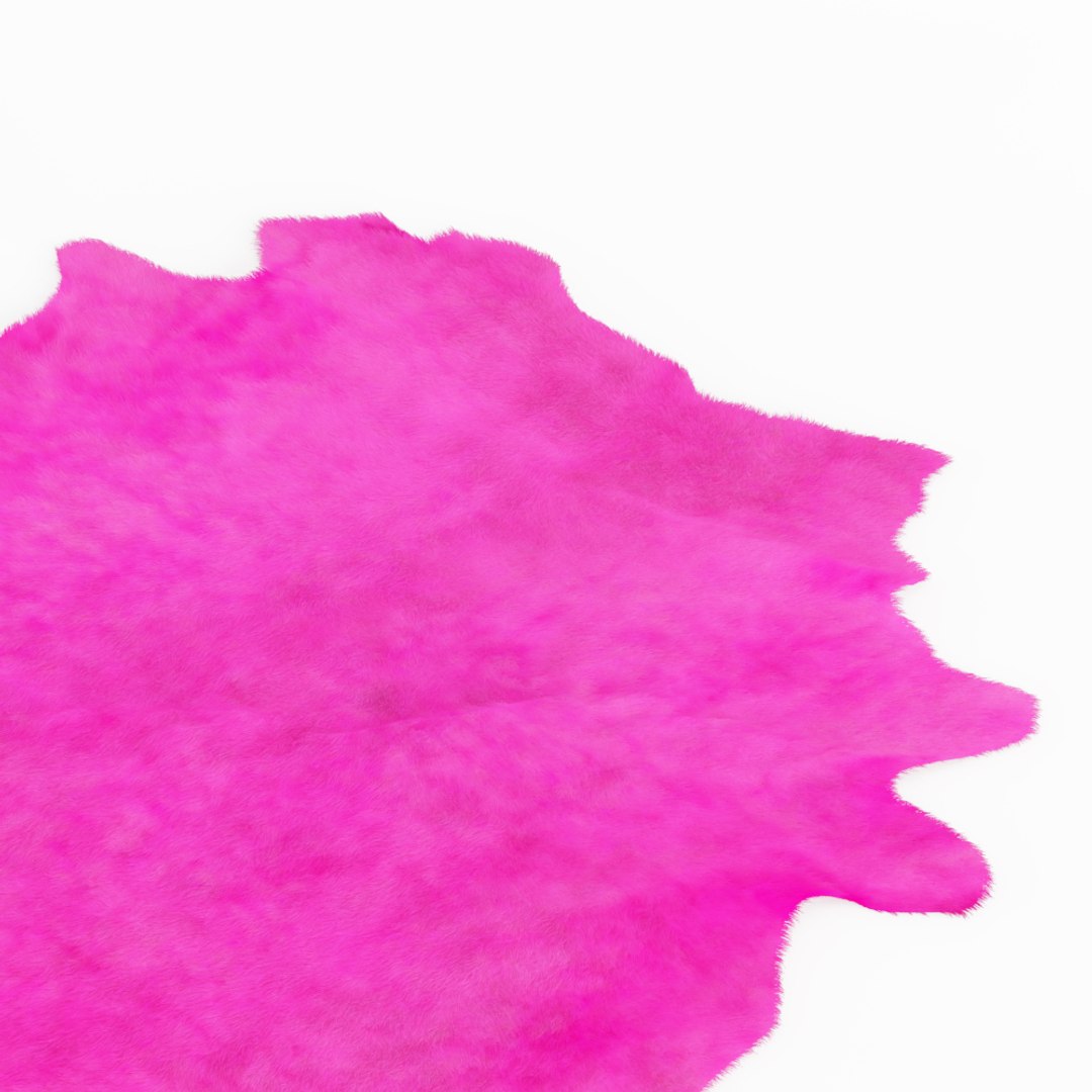 3D Wool Pink Cowhide Rug - TurboSquid 1553793