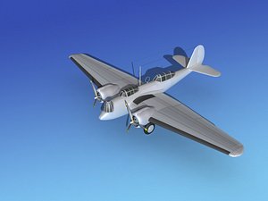propellers martin b-10 metal 3d model
