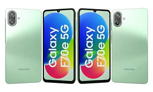 3D Samsung Galaxy F70e 5G Limelight Green