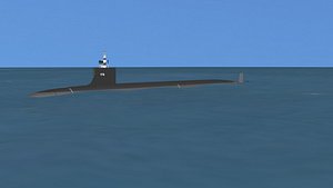 Virginia Class SSN 776 USS Hawaii 3D model