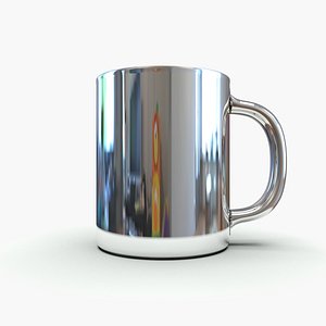stainless steel thermal mug 3d model