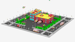 Cartoon City Fire Station