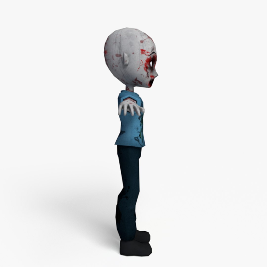 Cartoon Zombie Obj