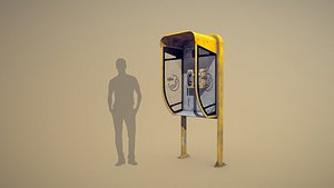 NoviSad PhoneBooth mono YELLOW