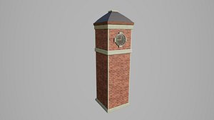 Clock Building 3D model