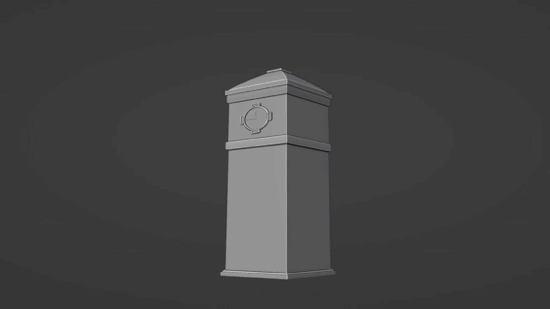 Clock Building 3D Model - TurboSquid 2334609