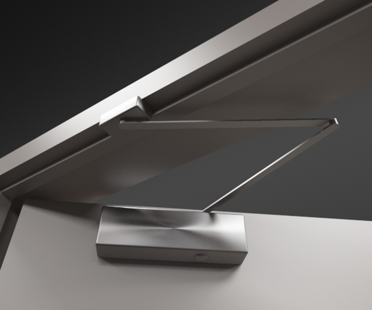 Rigged Double Door - 3d Model
