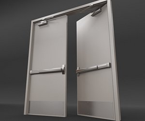 DoubleDoor 1 Metal - RIGGED