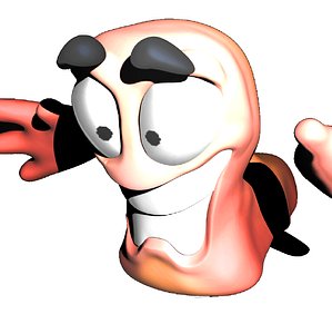 Worms 3D model