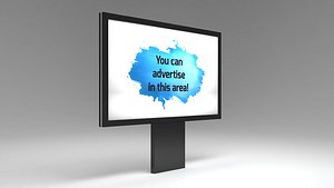 3D designed advertising billboard