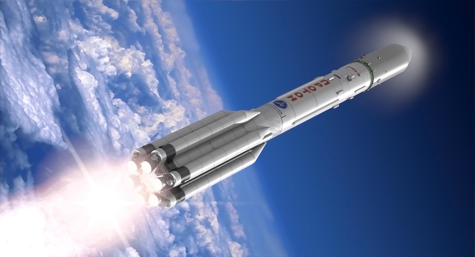 3dsmax Proton M Launch Vehicle