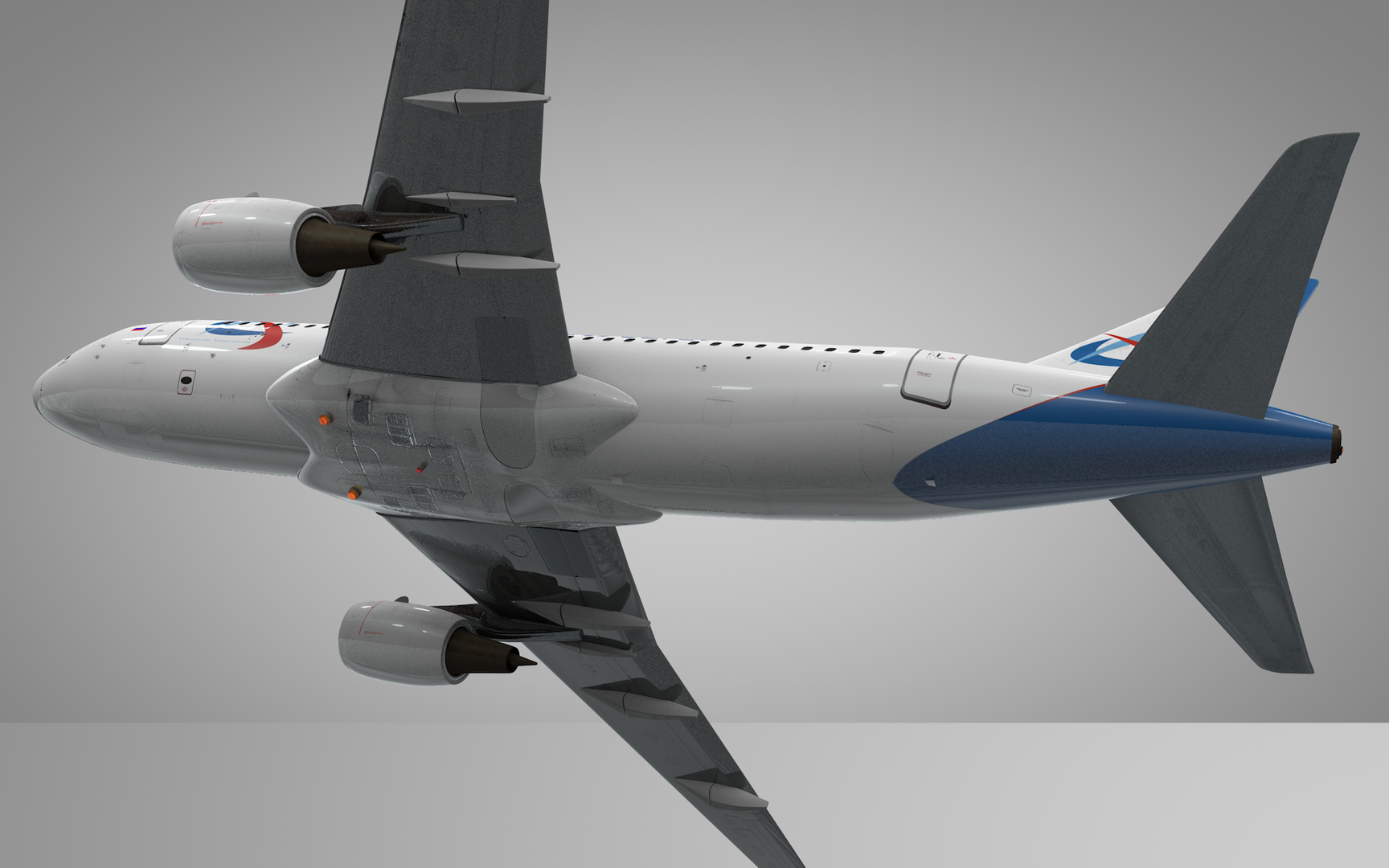 エアバスA319-100ウラル航空L14723Dモデル