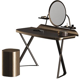 3D stool leather model