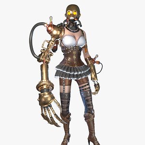 Steampunk cyborg