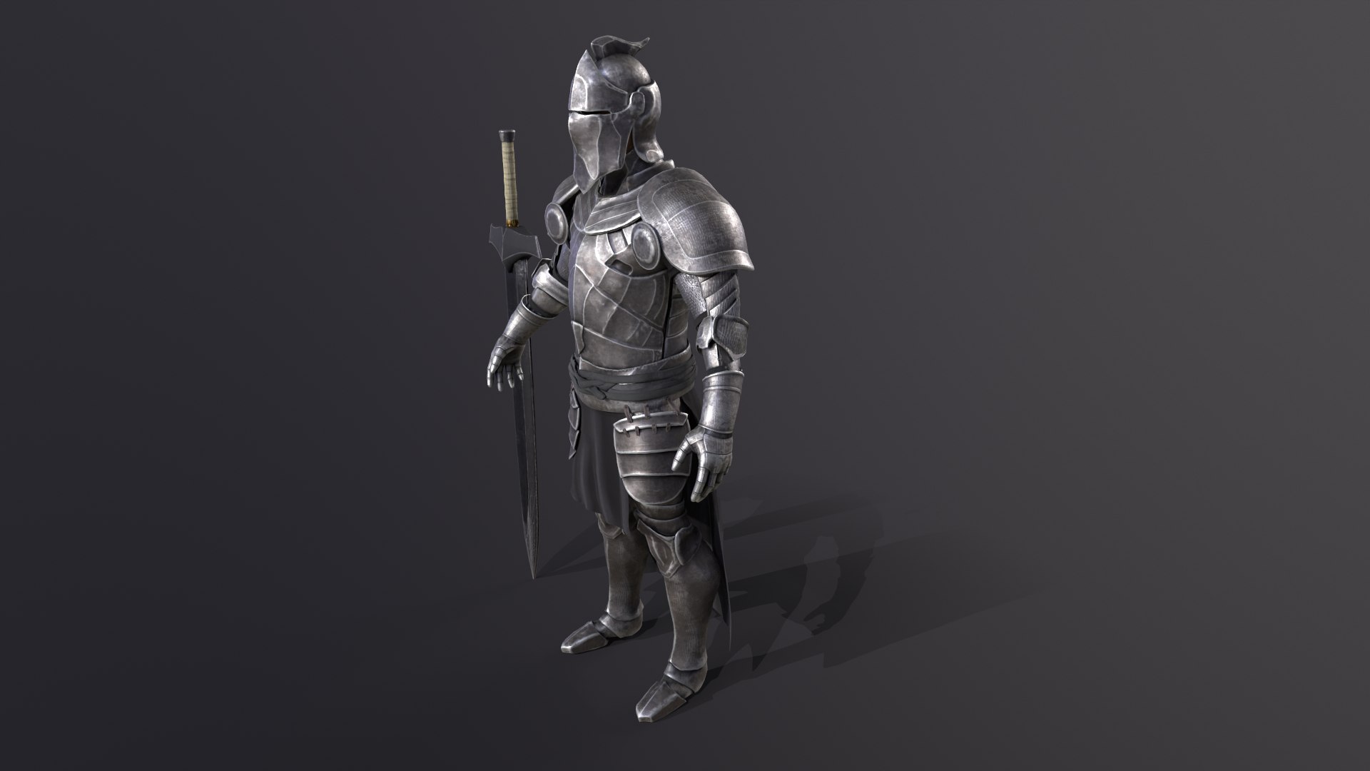 Knight 3d Character Low Poly Low-poly 3D Model Low-poly 3D Model 3D ...