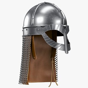 3D viking gjermundbu helmet aventail