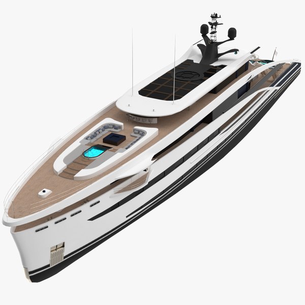 3D model Uma Superyacht Dynamic Simulation