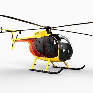 md 500 helicopter 3d model