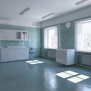 3D Base Medical or Laboratory Interior 8