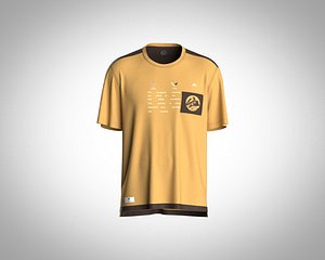 3D Mens cut N sew t-shirts with lettering graphics