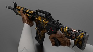 3D m4 Gun Fps - Tps