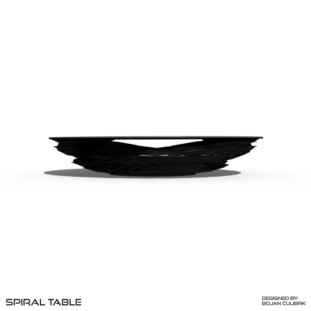 Crystal Spiral Table 3d Model