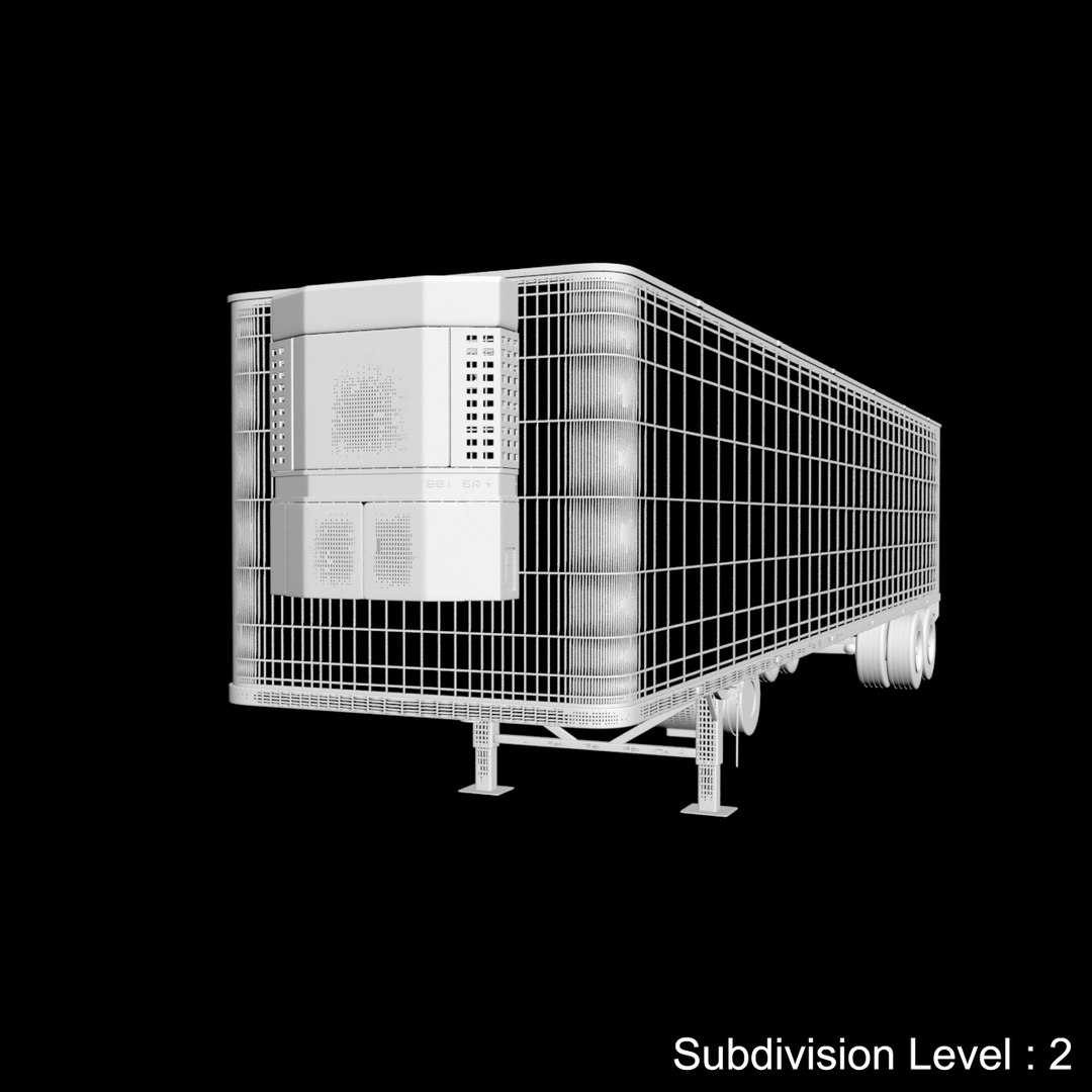 3d Semi Trailer Reefer