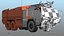 firefighting truck 6x6 3D