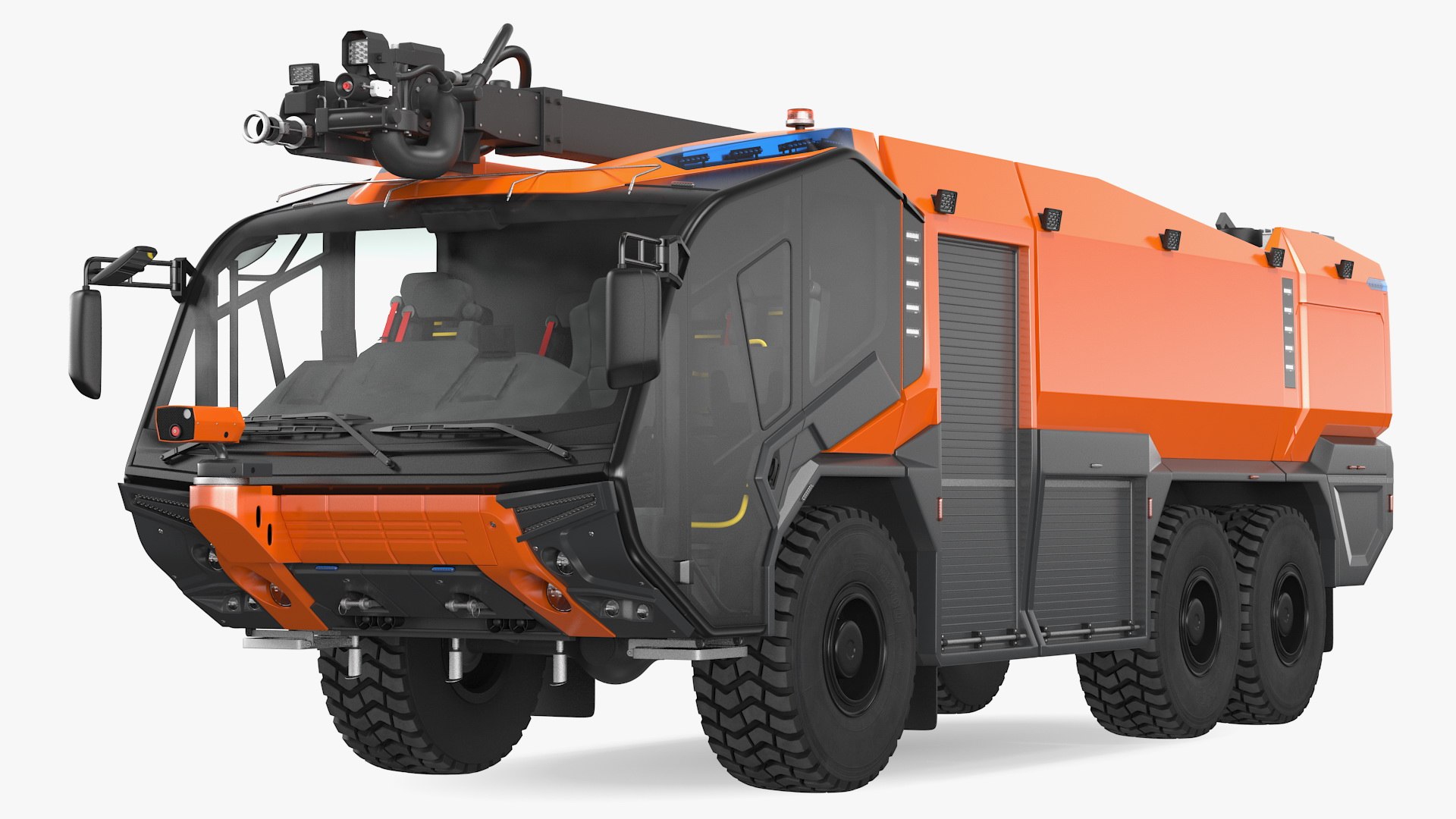 Firefighting Truck 6x6 3D model preview