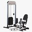 3D Big GYM Equipment Collection model