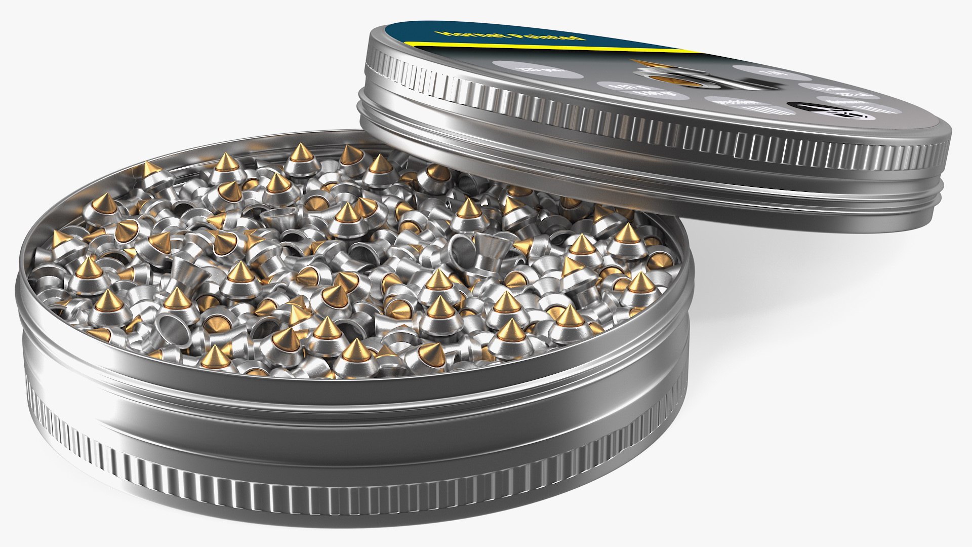 Hornet Pointed Airgun Pellets Box 3D model preview
