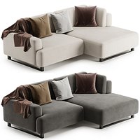 Corner sofa Onte Bucle Beige