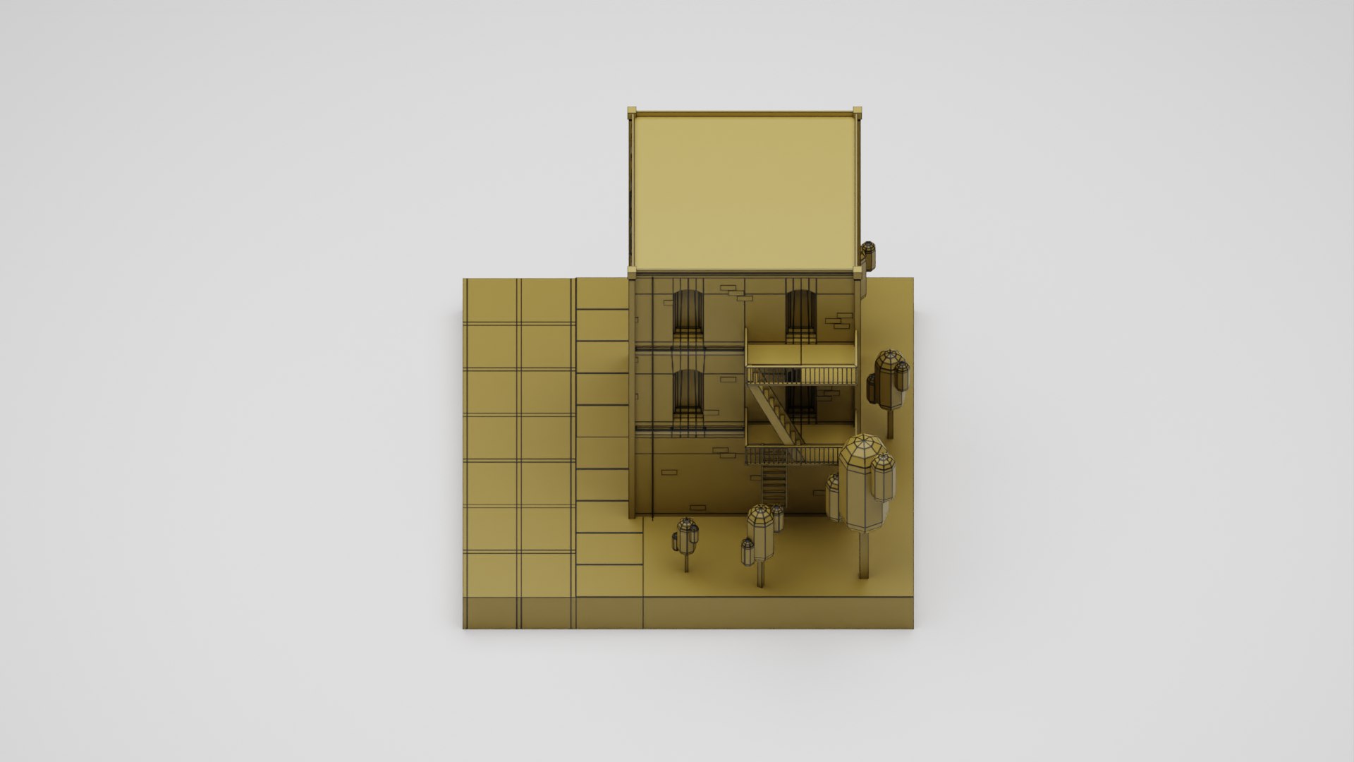 3D Low Poly Building 1 https://p.turbosquid.com/ts-thumb/m4/lRNiET/mL/wireframe_0003/png/1669194934/1920x1080/fit_q87/6dba7c83b8d939594172e0f0870a4a21d9cfca84/wireframe_0003.jpg