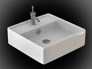 3ds max ceramic basin faucet