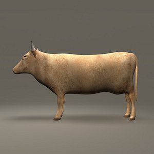 Cow Lowpoly Brown