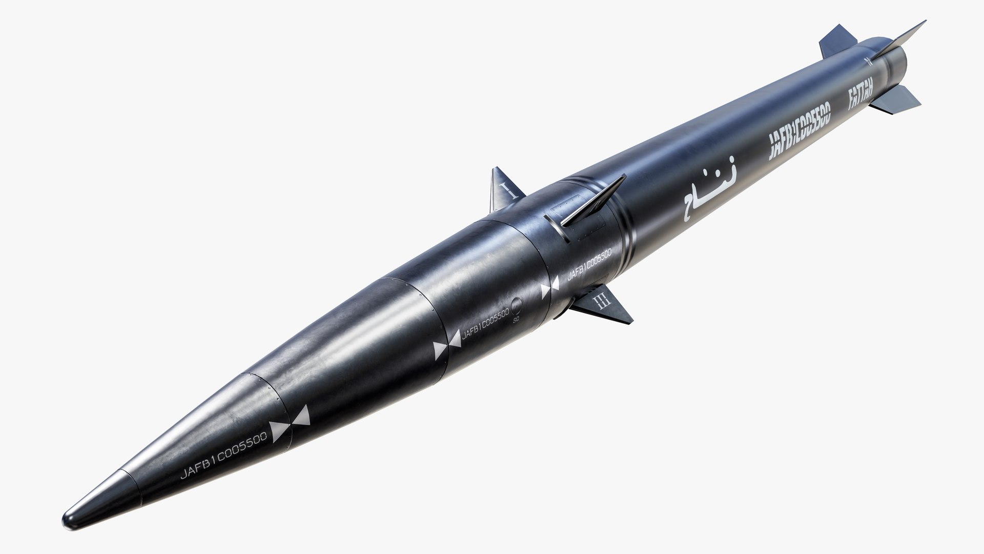 3D model Iranian Hypersonic Fattah Missiles Package https://p.turbosquid.com/ts-thumb/m5/6hCqPr/6x/a3/png/1769724302/1920x1080/fit_q87/07c0e250c206baf81af92044e5406b2a11d52257/a3.jpg