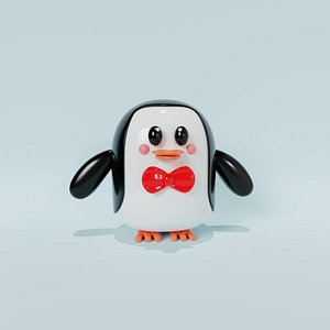 Penguin cute 3D model