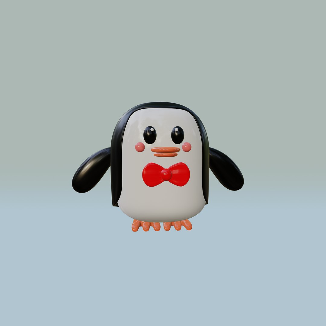 Penguin Cute 3D Model - TurboSquid 1937714