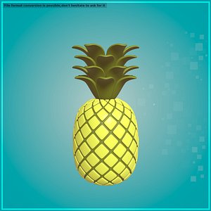 3D Cartoon Ananas model