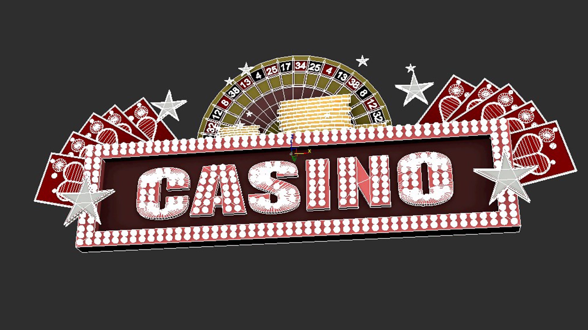 Casino Signboard 3D Model - TurboSquid 1762848