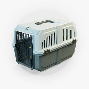 Plastic Pet Carrier PBR 3D model